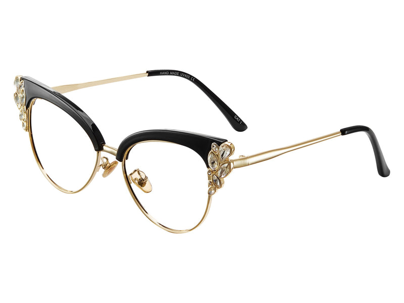 Bling Cat Eye Glasses