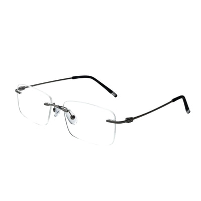 Nicholas Rectangle Rimless Glasses