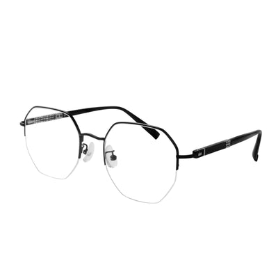 Beau Geometric Half-rim  Glasses