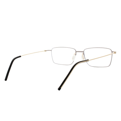 Fisher Rectangle Rimless Glasses