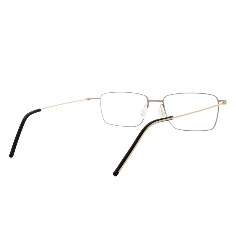 Fisher Rectangle Rimless Glasses