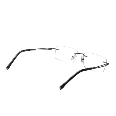 Alex Rectangle Rimless Glasses