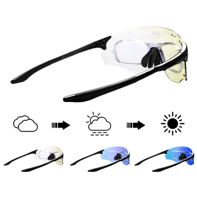 Rome Rectangle Acetate Prescription Cycling Sport Sunglasses Kit