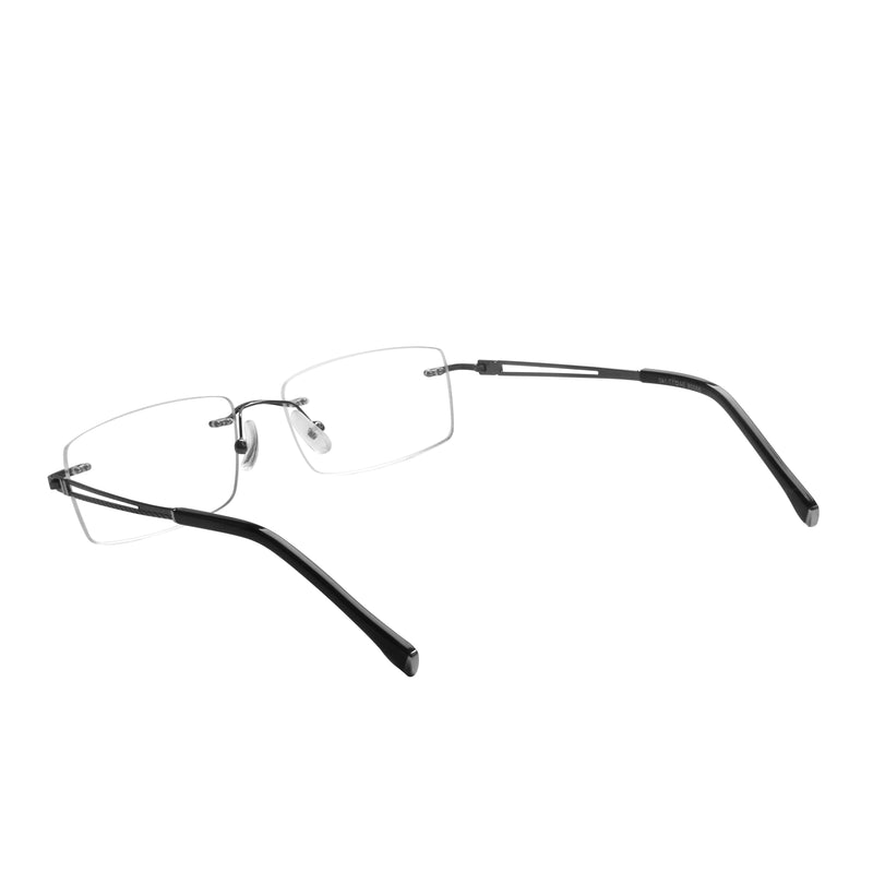 Alex Rectangle Rimless Glasses
