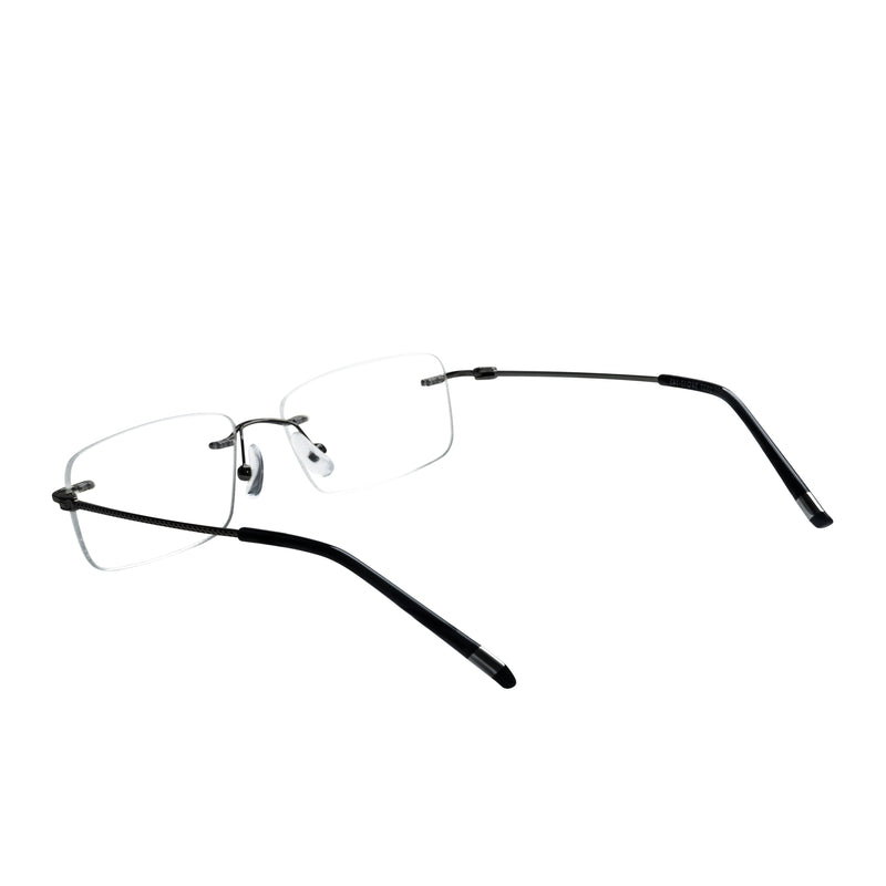 Nicholas Rectangle Rimless Glasses