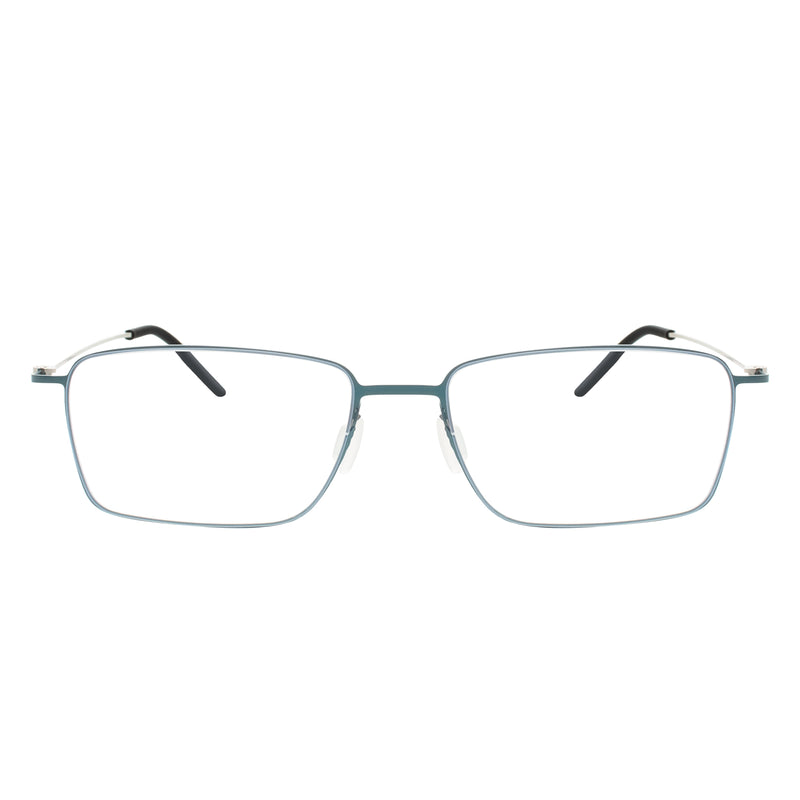 Fisher Rectangle Rimless Glasses