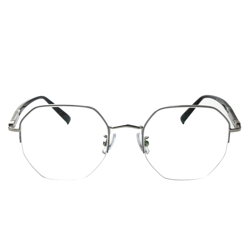 Beau Geometric Half-rim  Glasses