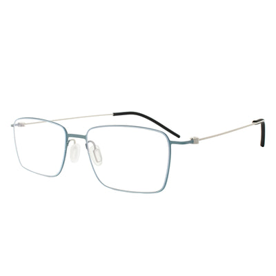 Fisher Rectangle Rimless Glasses