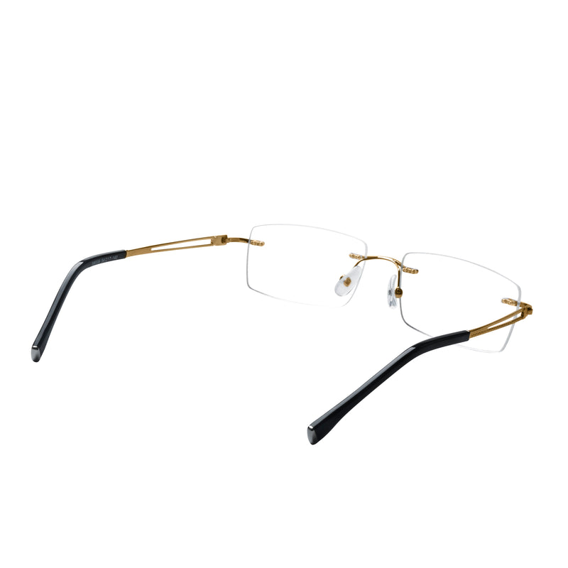 Alex Rectangle Rimless Glasses