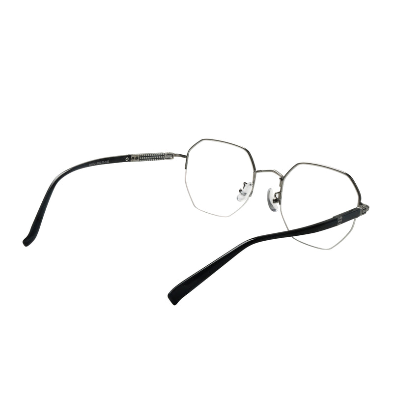 Beau Geometric Half-rim  Glasses