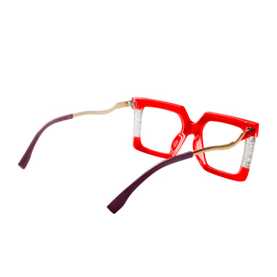 Yolanda Acetate Rectangle Glasses