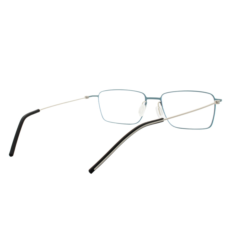 Fisher Rectangle Rimless Glasses