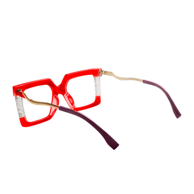 Yolanda Acetate Rectangle Glasses