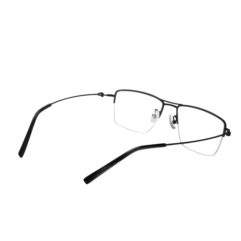Bennett Rectangle Metal Half-rim Glasses