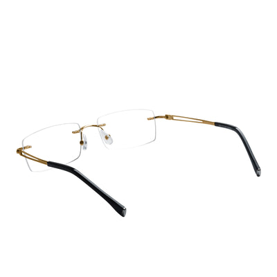 Alex Rectangle Rimless Glasses