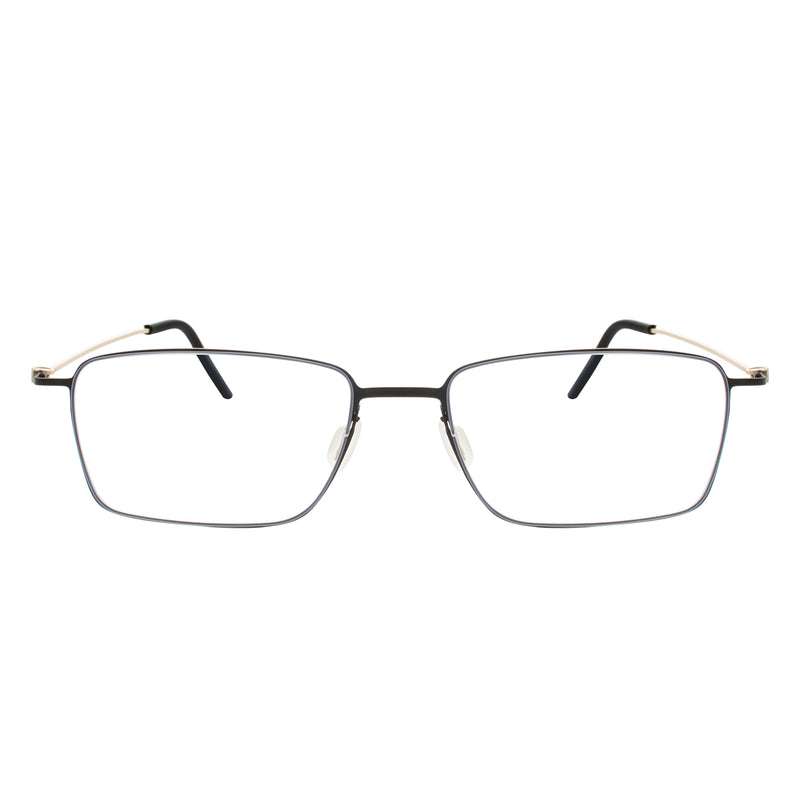 Fisher Rectangle Rimless Glasses