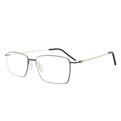 Fisher Rectangle Rimless Glasses