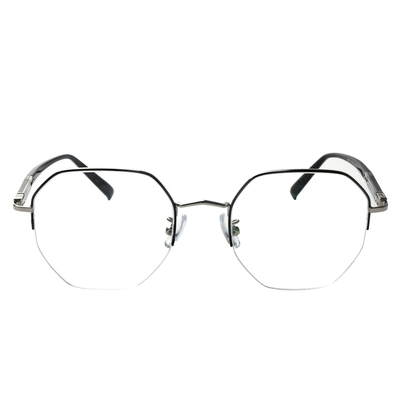 Beau Geometric Half-rim  Glasses