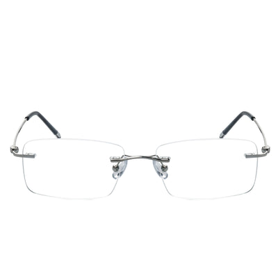 Nicholas Rectangle Rimless Glasses