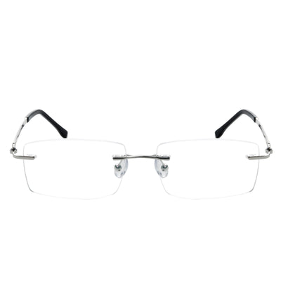 Alex Rectangle Rimless Glasses