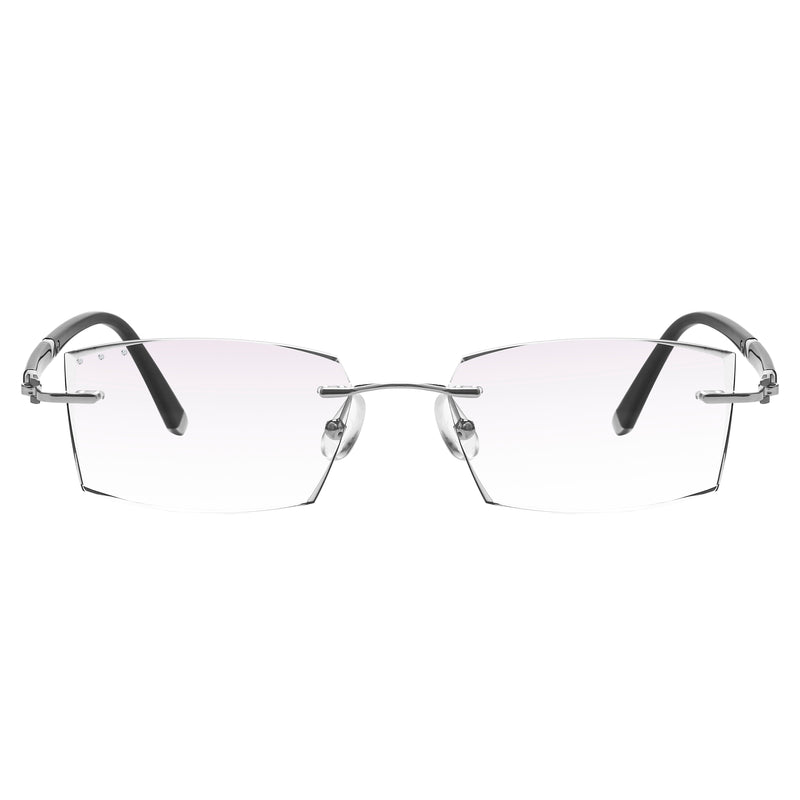 Jovanni Rectangle Rimless Glasses