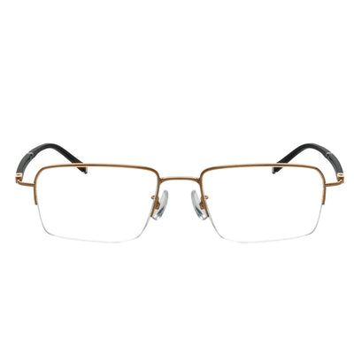 Jonathan Rectangle Metal Half-rim Glasses