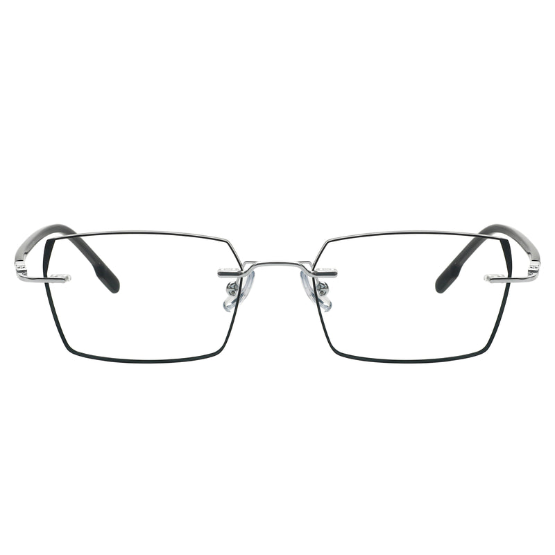 Jericho Rectangle Rimless Glasses