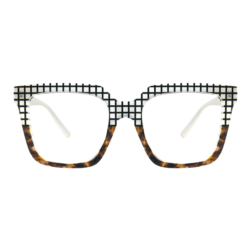 Indigo Acetate Rectangle Glasses