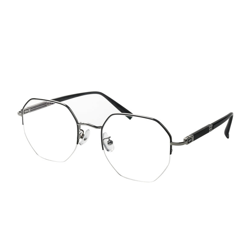 Beau Geometric Half-rim  Glasses