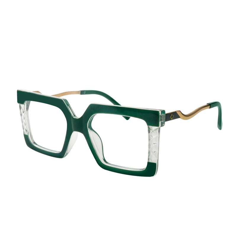 Yolanda Acetate Rectangle Glasses