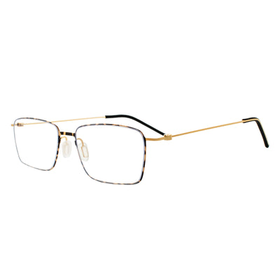 Fisher Rectangle Rimless Glasses