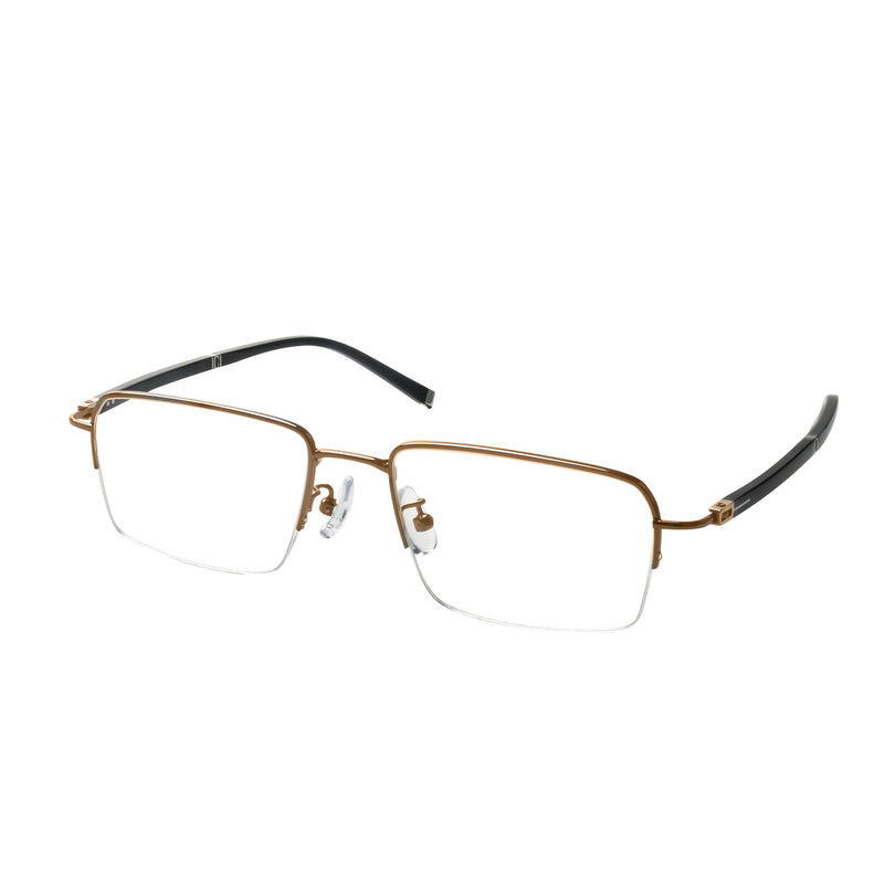 Jonathan Rectangle Metal Half-rim Glasses