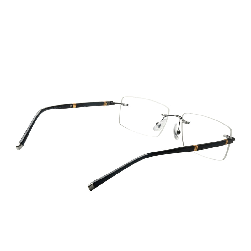 Adam Rectangle Rimless Glasses