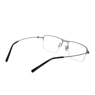 Bennett Rectangle Metal Half-rim Glasses