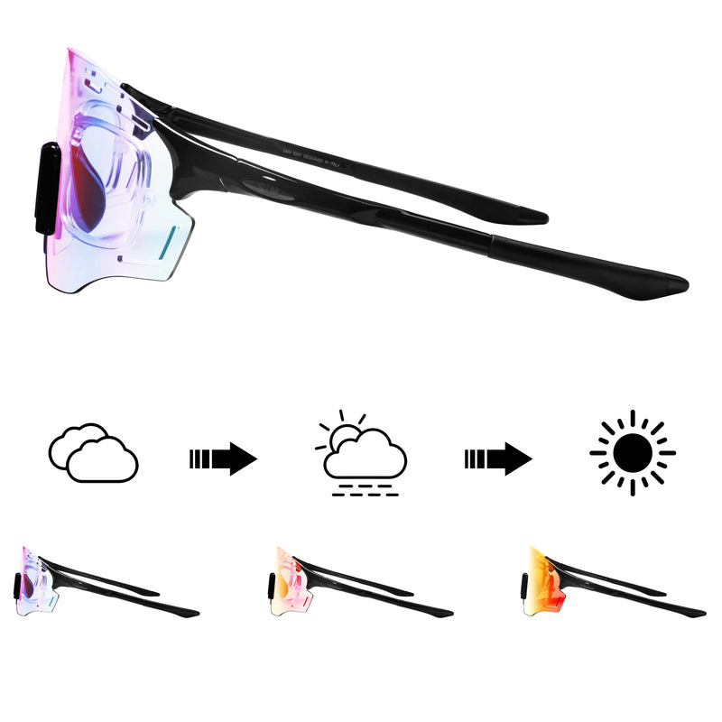 Rome Rectangle Acetate Prescription Cycling Sport Sunglasses Kit