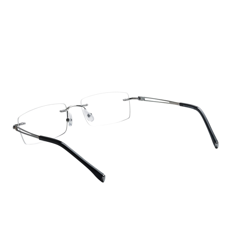 Alex Rectangle Rimless Glasses