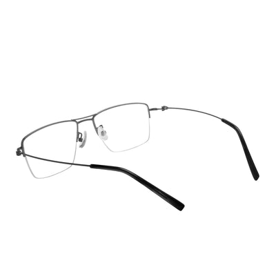 Bennett Rectangle Metal Half-rim Glasses