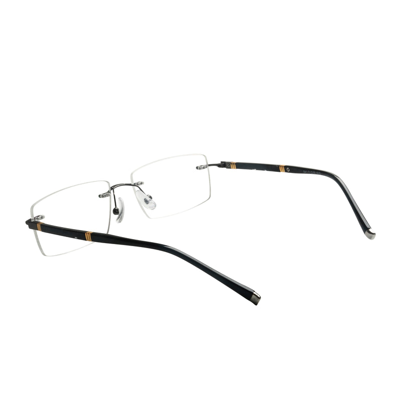 Adam Rectangle Rimless Glasses
