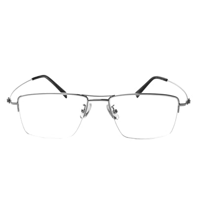 Bennett Rectangle Metal Half-rim Glasses
