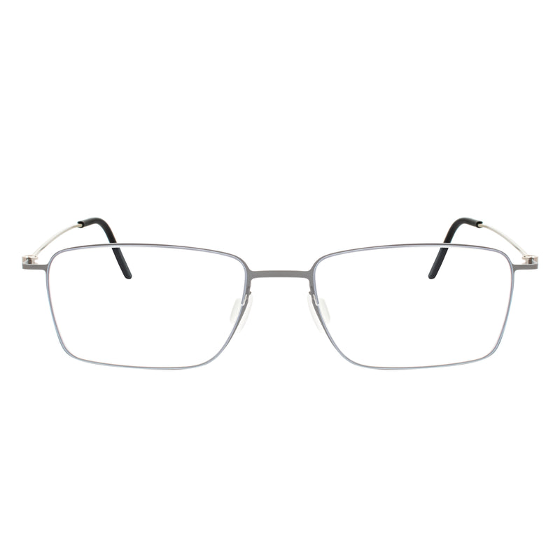 Fisher Rectangle Rimless Glasses
