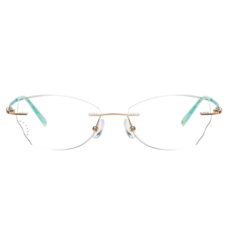 Jedidiah Geometric Rimeless Glasses