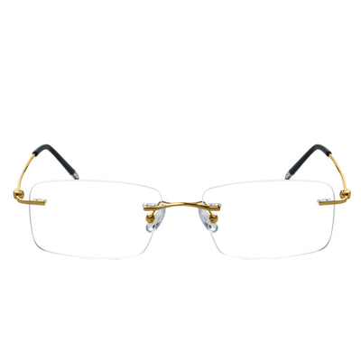 Nicholas Rectangle Rimless Glasses
