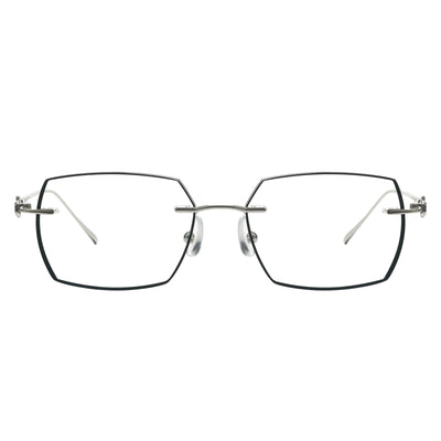 Brendan Rectangle Rimless Glasses