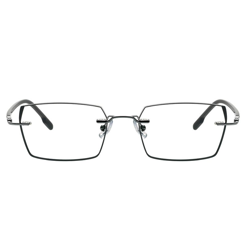 Jericho Rectangle Rimless Glasses