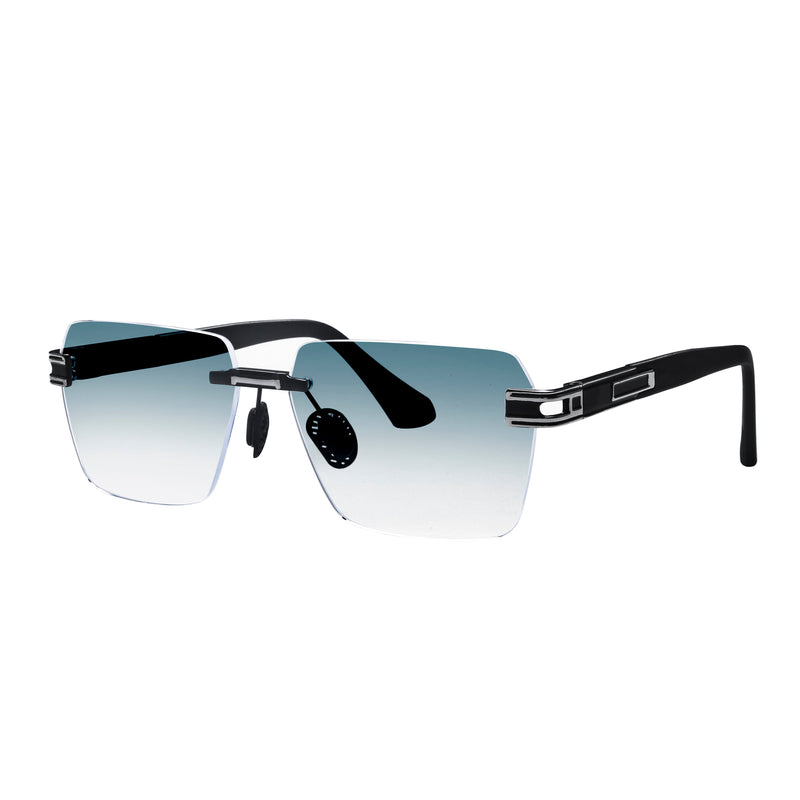 Ahmir Rimless Rectangle Sunglasses