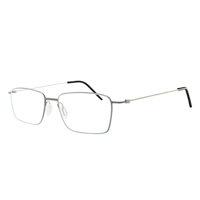 Fisher Rectangle Rimless Glasses