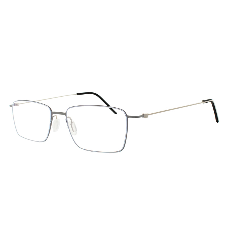 Fisher Rectangle Rimless Glasses