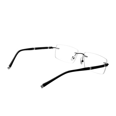 Adam Rectangle Rimless Glasses