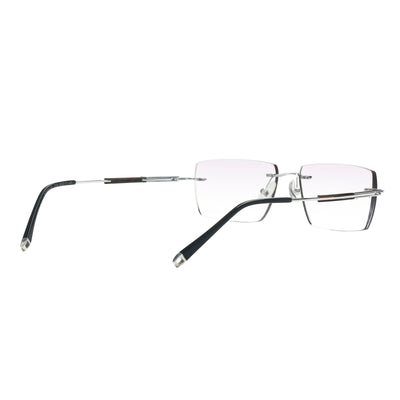 Murphy Rectangle Titanium Rimless Glasses