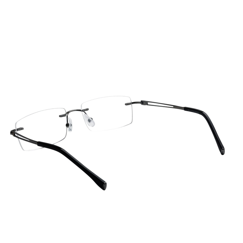 Alex Rectangle Rimless Glasses